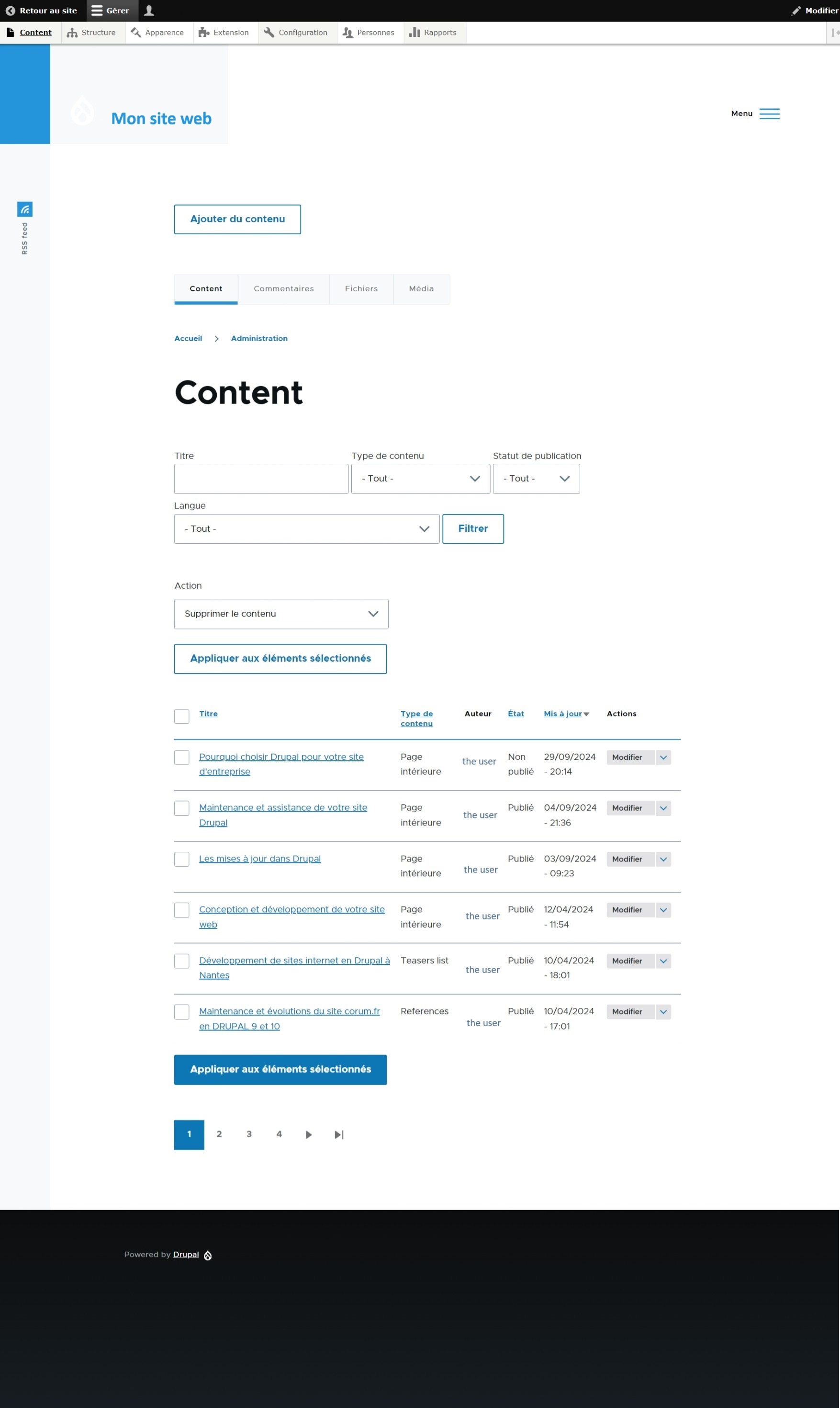 Drupal: powerful content management
