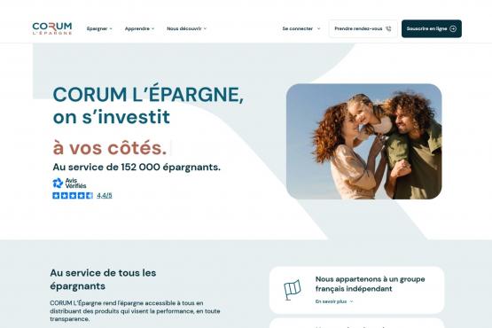 corum.fr page d'accueil